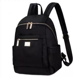 Black Oxford Cloth Backpack with 4 Layers